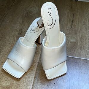 Elegant White Women's Slide Sandals